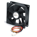 StarTech.com Axial Fan, 12 V dc, dc Operation, 48.43cfm, 2.52W, 210mA Max, 3.6 x 3.6 x 1in