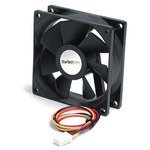 StarTech.com Axial Fan, 12 V dc, dc Operation, 31.84cfm, 1.08W, 90mA Max, 3.6 x 3.6 x 1in