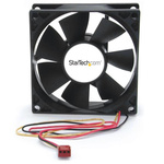 StarTech.com Axial Fan, 12 V dc, dc Operation, 37.3cfm, 1.92W, 160μA Max, 3.1 x 3.1 x 1in