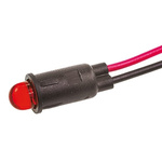Marl Red Indicator, Flying Leads Termination, 2.8 V, 6.4mm Mounting Hole Size