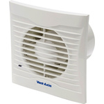 Vent-Axia Silhouette 100T Silhouette Rectangular Ceiling Mounted, Panel Mounted, Wall Mounted Extractor Fan, 75m³/h,
