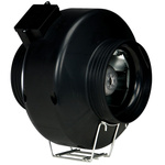 Vent-Axia ACP10012 ACP Round In Line Duct Fan, 166m³/h, Adjustable Mounting, Easy Installation, Tough Plastic Casing,