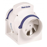 Vent-Axia ACM150T ACM Orbound In Line Extractor Fan, 522m³/h, 35dB(A), Aesthetically Case Style with Wipe Clean Polymer