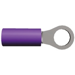 TE Connectivity, PIDG Insulated Ring Terminal, M3.5 Stud Size, 0.4mm² to 0.65mm² Wire Size, Purple