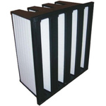 RS PRO Glass Fibre Compact Rigid Bag Filter, F7 Grade, 13 MERV Rating, 592 x 592 x 292mm