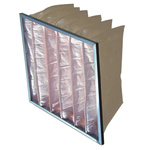 RS PRO Polypropylene Bag Filter, F5 Grade, 11 MERV Rating, 592 x 287 x 350mm