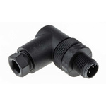 Hirschmann E Series M12 Male Cable Mount Connector, 4 contacts Plug