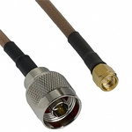 Cinch Connectors Male SMA to Male N RG-142 Coaxial Cable, 50 Ω, 415