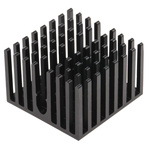 Heatsink, Universal Square Alu, 20.3K/W, 27 x 27 x 18mm, Adhesive Foil