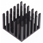 Heatsink, Universal Square Alu, 23.4K/W, 23 x 23 x 18mm, Adhesive Foil