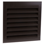 RS PRO Brown Aluminium Louvre, Parallel Slat, 351 x 351mm