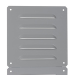 Schneider Electric Grey Steel Vent Grille, Square Face Slat, 160 x 160mm