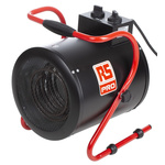 RS PRO 3kW Fan Industrial Heater, Floor Mounted, Type C - European Plug