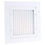 RS PRO White Aluminium Vent Grille, Eggcrate Slat, 200 x 200mm