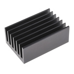 Heatsink, Universal Rectangular Alu, 1.5K/W, 100 x 66 x 40mm