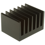 Heatsink, Universal Rectangular Alu, 2.5K/W, 50 x 66 x 40mm