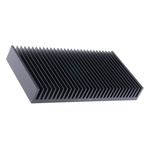 Heatsink, Universal Rectangular Alu, 0.35K/W, 150 x 300 x 40mm