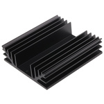 Heatsink, Universal Rectangular Alu, 1.5K/W, 100 x 88 x 25mm