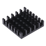 Heatsink, Universal Square Alu, 22.5 → 6.5K/W, 23 x 23 x 6mm, Conductive Adhesive, Conductive Foil