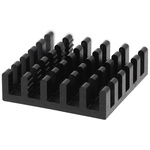 Heatsink, Universal Square Alu, 24.3 → 8K/W, 21 x 21 x 6mm, Conductive Adhesive, Conductive Foil