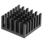 Heatsink, Universal Square Alu, 14.8K/W, 23 x 23 x 12.3mm