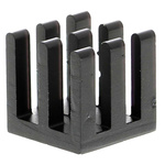 Heatsink, Universal Square Alu, 28.5K/W, 10 x 10 x 10mm, Adhesive Foil, Conductive Foil