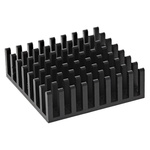 Heatsink, Universal Square Alu, 17K/W, 31 x 31 x 10mm, Adhesive Foil, Conductive Foil