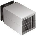 Heatsink, Universal Rectangular Alu with fan, 0.09K/W, 150 x 122 x 120mm