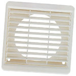 Vent-Axia White Plastic Vent Grille, Parallel Slat, 140 x 140mm