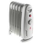 RS PRO 500W Convection Oil Filled Radiator, Floor Mounted, Type G - British 3-pin
