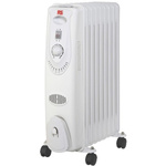RS PRO 2kW Convection Oil Filled Radiator, Floor Mounted, Type C - European Plug