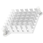 Heatsink, 10.5K/W, 10 x 49 x 49mm, Adhesive Foil