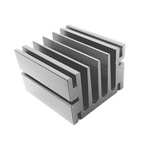 Heatsink, Universal Rectangular Alu, 6.4°C/W, 50 x 46 x 33mm, Screw
