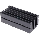 Heatsink, Universal Rectangular Alu, 4.5°C/W, 100 x 46 x 33mm, Screw