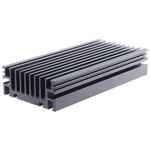 Heatsink, Universal Rectangular Alu, 0.9°C/W, 200 x 96 x 40mm, Clamp