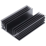 Heatsink, Universal Rectangular Alu, 1.25°C/W, 125 x 88 x 35mm