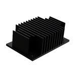 Heatsink, 1/4 Brick DC/DC Converter, 58 x 37 x 20mm