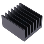 Heatsink, Universal Rectangular Alu, 1.9K/W, 75 x 66 x 40mm