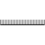 Heatsink, Universal Rectangular Alu, 1.1K/W, 75 x 200 x 25mm