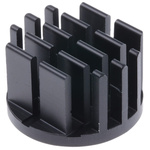 Heatsink, Universal Round Alu, 19.16K/W, 23.5 (Dia.) x 14mm, Adhesive Foil, Conductive Foil