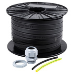 RS PRO Frost Protection Trace Heating Tape, 10W/m, 230V ac, Maximum of +80 (Un-Energised) °C, 30m