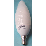 E14 Candle Shape CFL Bulb, 9 W, 2700K