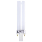 G23 Twin Tube Shape CFL Bulb, 7 W, 2700K, Warm White Colour Tone