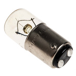 RS PRO BA15d Indicator Light, Clear, 24 V ac/dc, 250 mA, 1000h