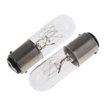 RS PRO BA15d Indicator Light, Clear, 220 → 260 V, 3000h