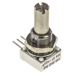 Vishay 1 Gang Rotary Cermet Potentiometer with an 6.35 mm Dia. Shaft - 100kΩ, ±10%, 1W Power Rating, Linear, Panel
