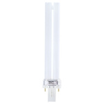 G23 Twin Tube Shape CFL Bulb, 9 W, 3000K, Warm White Colour Tone