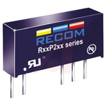Recom 2W Isolated DC-DC Converter Through Hole, Voltage in 10.8 → 13.2 V dc, Voltage out -9 V dc, 15 V dc