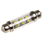 JKL Components LED Car Bulb, White, Festoon shape