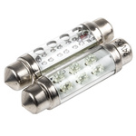 JKL Components LED Car Bulb, Green, Festoon shape